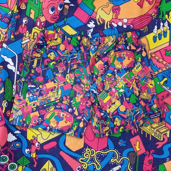 *SOLD OUT* Handmade Bennygonia "IKEA LUSTIGT aka Funk Town Flex" 90s Shorts - Picture 2 of 9